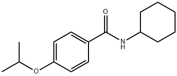 N-cyclohexyl-4-isopropoxybenzamide Struktur