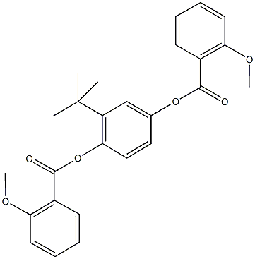 2-tert-butyl-4-[(2-methoxybenzoyl)oxy]phenyl2-methoxybenzoate Struktur