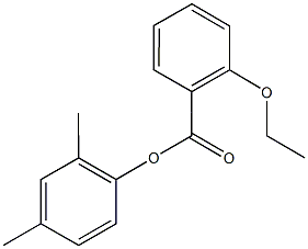 2,4-dimethylphenyl 2-ethoxybenzoate Struktur