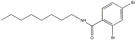 2,4-dibromo-N-octylbenzamide Struktur