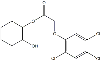 2-hydroxycyclohexyl (2,4,5-trichlorophenoxy)acetate Struktur