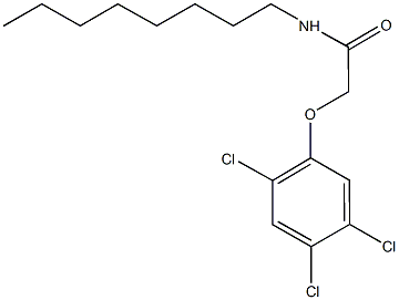 N-octyl-2-(2,4,5-trichlorophenoxy)acetamide Struktur