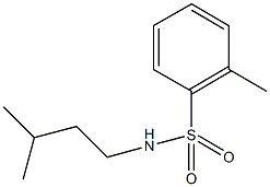 N-isopentyl-2-methylbenzenesulfonamide Struktur