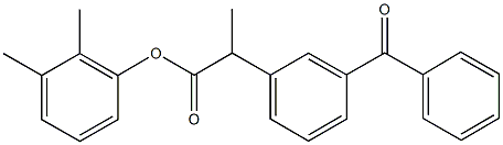 2,3-dimethylphenyl 2-(3-benzoylphenyl)propanoate Struktur