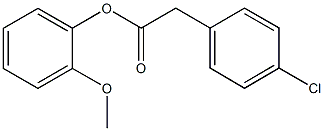 2-methoxyphenyl(4-chlorophenyl)acetate Struktur