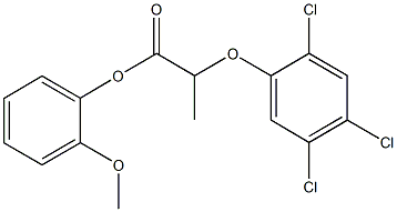 2-methoxyphenyl 2-(2,4,5-trichlorophenoxy)propanoate Struktur