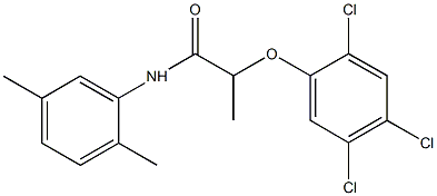 N-(2,5-dimethylphenyl)-2-(2,4,5-trichlorophenoxy)propanamide Struktur