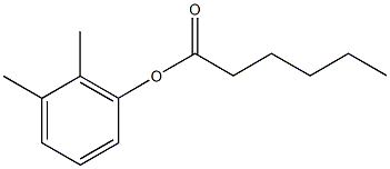 2,3-dimethylphenyl hexanoate Struktur