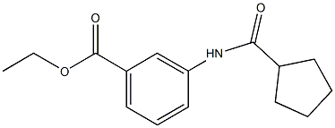 ethyl 3-[(cyclopentylcarbonyl)amino]benzoate Struktur