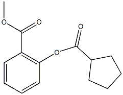 methyl2-[(cyclopentylcarbonyl)oxy]benzoate Struktur