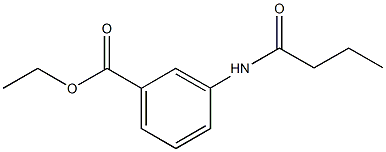 ethyl 3-(butyrylamino)benzoate Struktur