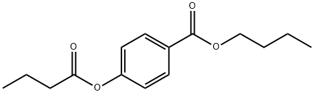 butyl 4-(butyryloxy)benzoate Struktur