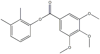 2,3-dimethylphenyl3,4,5-trimethoxybenzoate Struktur