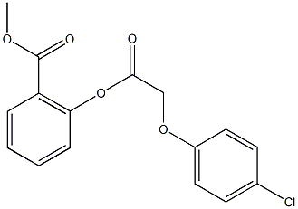 methyl 2-{[(4-chlorophenoxy)acetyl]oxy}benzoate Struktur