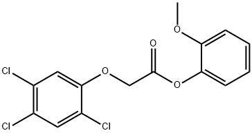 2-methoxyphenyl (2,4,5-trichlorophenoxy)acetate Struktur