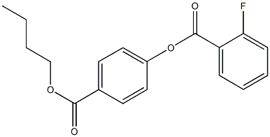 4-(butoxycarbonyl)phenyl 2-fluorobenzoate Struktur