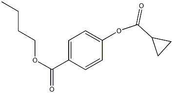 butyl 4-[(cyclopropylcarbonyl)oxy]benzoate Struktur