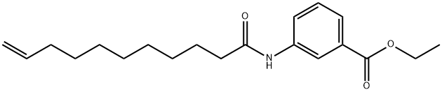 ethyl 3-(10-undecenoylamino)benzoate Struktur