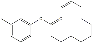 2,3-dimethylphenyl 10-undecenoate Struktur