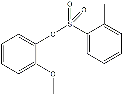 2-methoxyphenyl 2-methylbenzenesulfonate Struktur