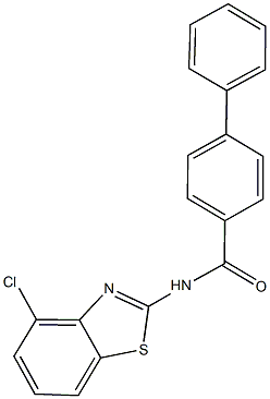 N-(4-chloro-1,3-benzothiazol-2-yl)[1,1'-biphenyl]-4-carboxamide Struktur