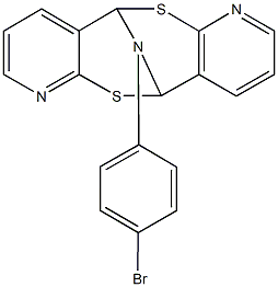 17-(4-bromophenyl)-8,16-dithia-6,14,17-triazatetracyclo[7.7.1.0~2,7~.0~10,15~]heptadeca-2,4,6,10,12,14-hexaene Struktur