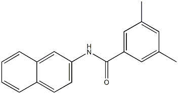 3,5-dimethyl-N-(2-naphthyl)benzamide Struktur