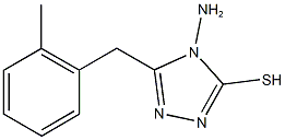 4-amino-5-(2-methylbenzyl)-4H-1,2,4-triazole-3-thiol Struktur