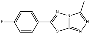 6-(4-fluorophenyl)-3-methyl[1,2,4]triazolo[3,4-b][1,3,4]thiadiazole Struktur