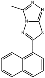 3-methyl-6-(1-naphthyl)[1,2,4]triazolo[3,4-b][1,3,4]thiadiazole Struktur