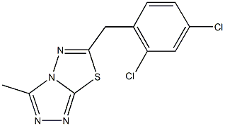 6-(2,4-dichlorobenzyl)-3-methyl[1,2,4]triazolo[3,4-b][1,3,4]thiadiazole Struktur