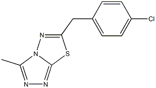 6-(4-chlorobenzyl)-3-methyl[1,2,4]triazolo[3,4-b][1,3,4]thiadiazole Struktur