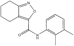 N-(2,3-dimethylphenyl)-4,5,6,7-tetrahydro-2,1-benzisoxazole-3-carboxamide Struktur