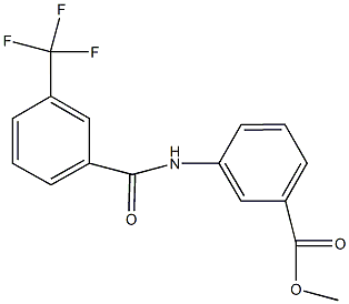 methyl3-{[3-(trifluoromethyl)benzoyl]amino}benzoate Struktur