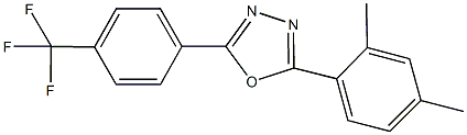 2-(2,4-dimethylphenyl)-5-[4-(trifluoromethyl)phenyl]-1,3,4-oxadiazole Struktur