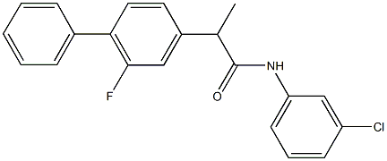 N-(3-chlorophenyl)-2-(2-fluoro[1,1'-biphenyl]-4-yl)propanamide Struktur