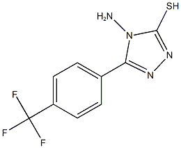 4-amino-5-[4-(trifluoromethyl)phenyl]-4H-1,2,4-triazol-3-yl hydrosulfide Struktur