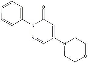 5-(4-morpholinyl)-2-phenyl-3(2H)-pyridazinone Struktur