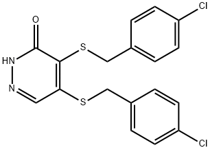 4,5-bis[(4-chlorobenzyl)sulfanyl]-3(2H)-pyridazinone Struktur