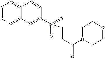 3-(4-morpholinyl)-3-oxopropyl 2-naphthyl sulfone Struktur