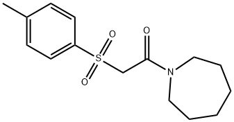 1-{[(4-methylphenyl)sulfonyl]acetyl}azepane Struktur