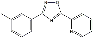 2-[3-(3-methylphenyl)-1,2,4-oxadiazol-5-yl]pyridine Struktur