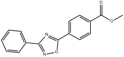 methyl 4-(3-phenyl-1,2,4-oxadiazol-5-yl)benzoate Struktur