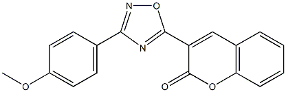 3-[3-(4-methoxyphenyl)-1,2,4-oxadiazol-5-yl]-2H-chromen-2-one Struktur