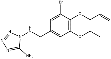 N-[4-(allyloxy)-3-bromo-5-ethoxybenzyl]-N-(5-amino-1H-tetraazol-1-yl)amine Struktur