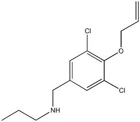 N-[4-(allyloxy)-3,5-dichlorobenzyl]-N-propylamine Struktur