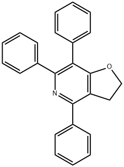 4,6,7-triphenyl-2,3-dihydrofuro[3,2-c]pyridine Struktur