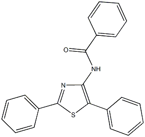 N-(2,5-diphenyl-1,3-thiazol-4-yl)benzamide Struktur