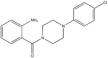 2-{[4-(4-chlorophenyl)-1-piperazinyl]carbonyl}phenylamine Struktur