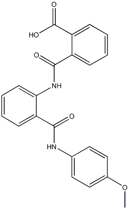 2-({2-[(4-methoxyanilino)carbonyl]anilino}carbonyl)benzoic acid Struktur